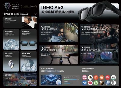 INMO影目科技完成近亿元B轮融资，智能眼镜赛道再掀热潮